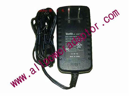 OEM Power AC Adapter - Compatible KSAFE0900270W1US, 9V 2.7A, 5.5/2.1mm, US 2-Pin, Ne - Click Image to Close