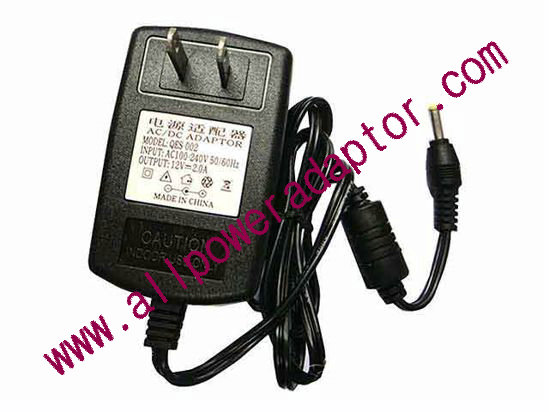 OEM Power AC Adapter - Compatible QES-002, 12V 2A 2.5/0.7mm, US 2-Pin, New - Click Image to Close