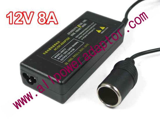 OEM Power AC Adapter - Compatible YH-96W-12V, 12V 8A, 3-Prong, New - Click Image to Close