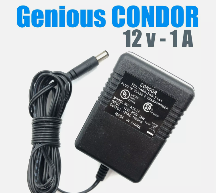 *Brand NEW*Genuine Condor 12VAC 1000mA AC Adapter A12-1A Plug In Class 2 Transformer Power Supply - Click Image to Close