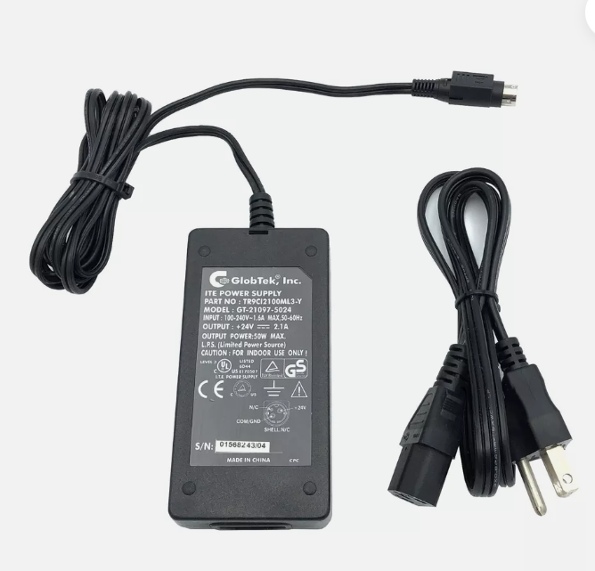 *Brand NEW*Genuine GlobTek GT-21097-5024 24V 2.1A AC Adapter 3 Pin TR9C12100ML3-Y Power Supply - Click Image to Close