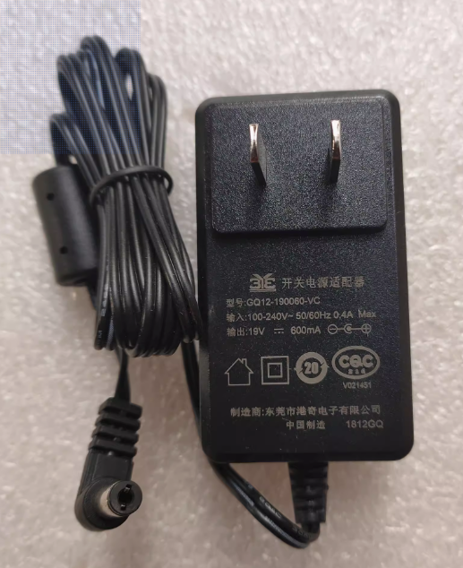 *Brand NEW*19V 600MA AC Adapter meide GQ12-190060-VC VR05F4 VR05F5 R1-L061E Power Supply