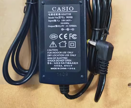 *Brand NEW*CASIO AD-5CL(9V850MA)/PA-1B (9V1000MA)/PA-1C 9V 850MA AC Adapter Power Supply