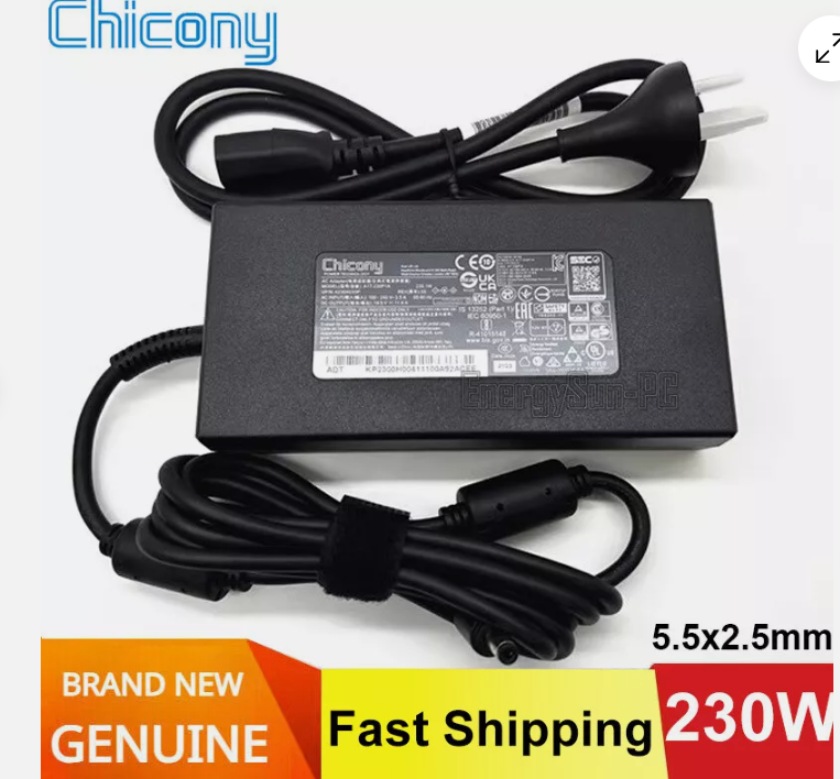 *Brand NEW*Original Chicony 19.5V 11.8A 230W AC/DC ADAPTER A230A015P A17-230P1A Power Supply