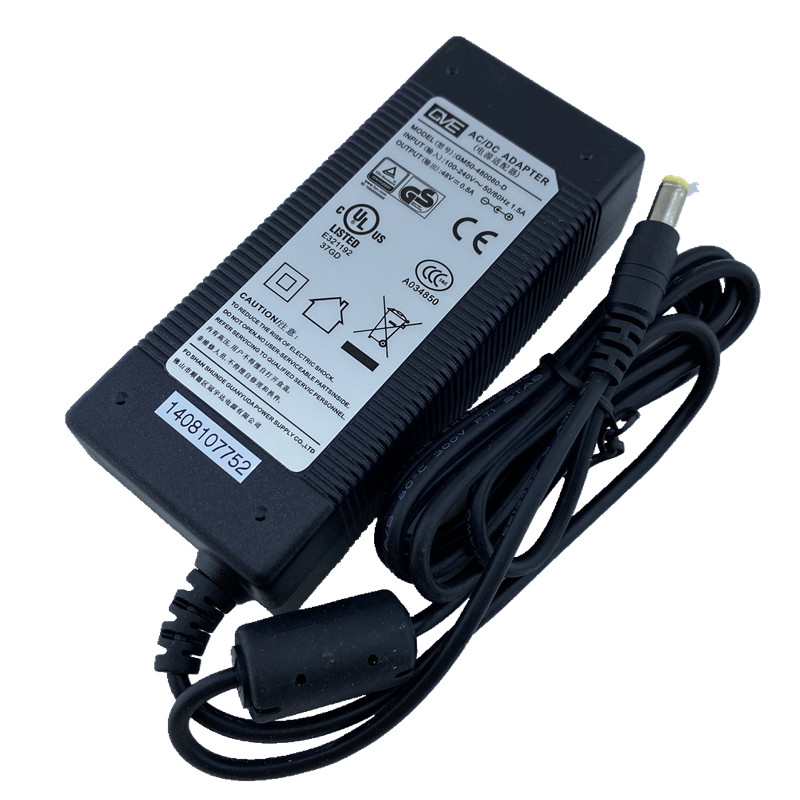 *Brand NEW* GVE GM50-480080-D 48V 0.8A 5.5*2.5 AC AD ADAPTER POWER SUPPL - Click Image to Close