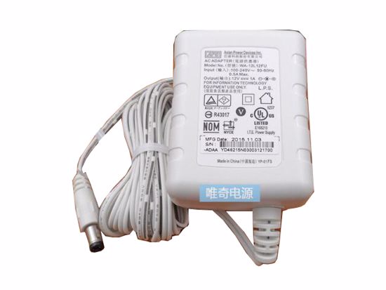 *Brand NEW*APD / Asian Power Devices WA-12L12FU 5V-12V AC ADAPTHE POWER Supply - Click Image to Close