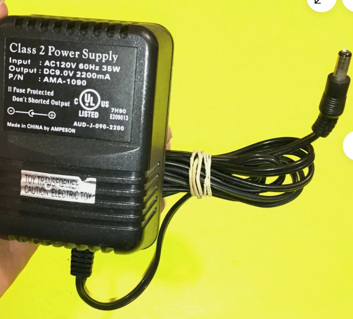 *Brand NEW*VINTAGE ORIGINAL AMPERSON AMA-1090 CLASS 2 AC120V 60HZ 35W DC9.0V 2200mA AC/DC Adapter Power Supply