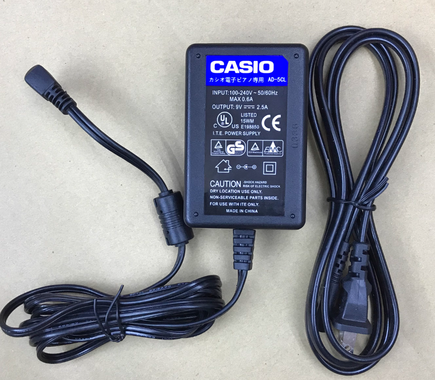 *Brand NEW*CASIO PSB-1U 9V2.5A 9V850MA、9V1000MA AC/DC Adapter AD-5CL/PA-1B /PA-1C Power Supply