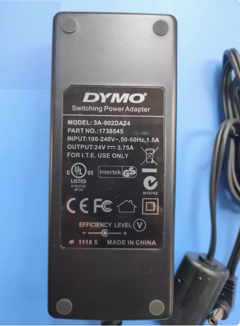 *Brand NEW*DYMO 3A-902DA24 24V 3.75A AC/DC Adapter Power Supply