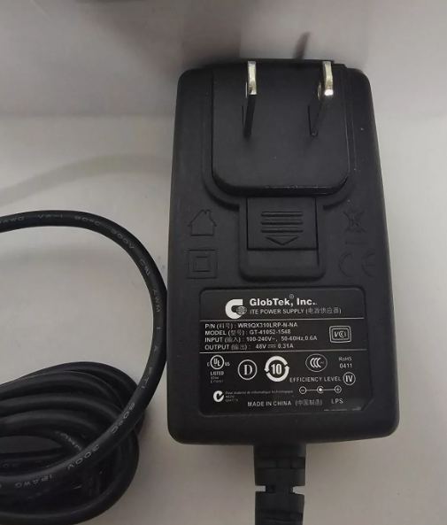 *Brand NEW*GlobTek GT-41052-1548 48V 0.31A AC Adapter Power Supply