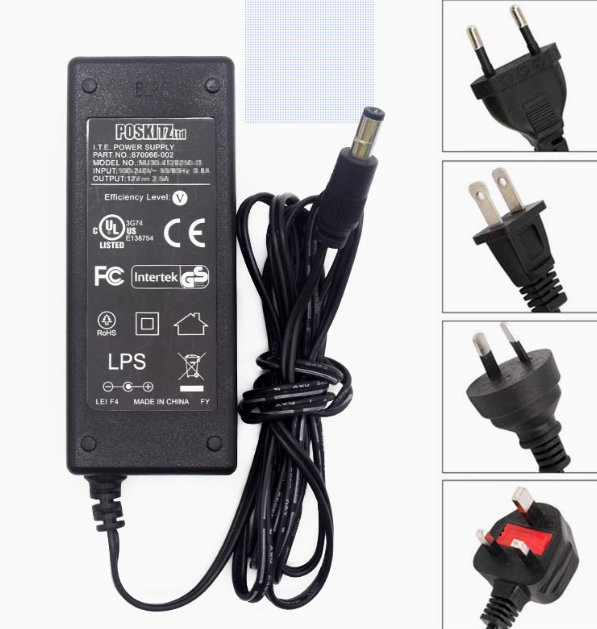 *Brand NEW* POSKITZ 870066-002 NU30-4120250-I3 12V 2.5A AC ADAPTER Power Supply