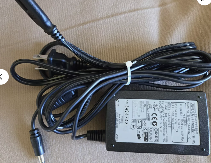 *Brand NEW*APD DA-24B12 12VDC 2A AC Adapter Power Supply