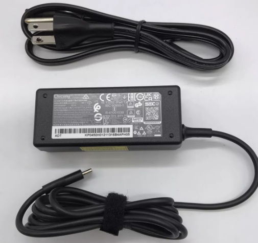 *Brand NEW*Chicony USBC Charger 12 V, 15 V, 20 V, 3 V, 5V, 9V 2.25A, 3A 45W Type C AC Adapter A18-045N1A Powe