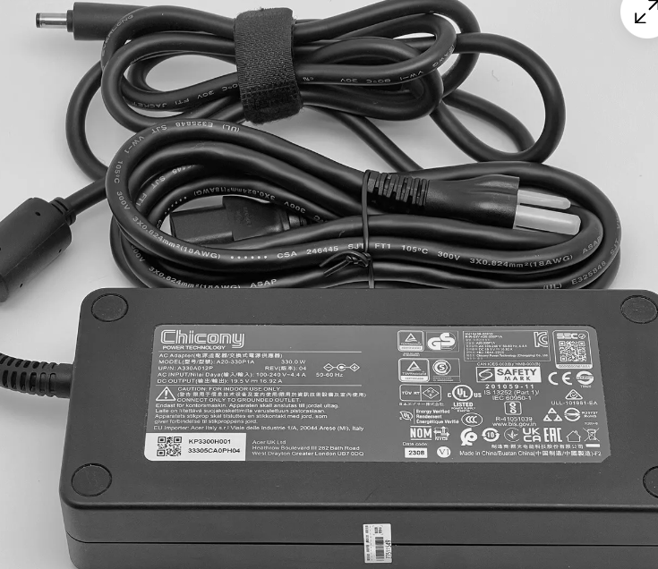 *Brand NEW*Chicony 19.5V 16.92 A 330W ac adapter Charger A20-330P1A 5.5mm Power Adapter, Predator Helios Power