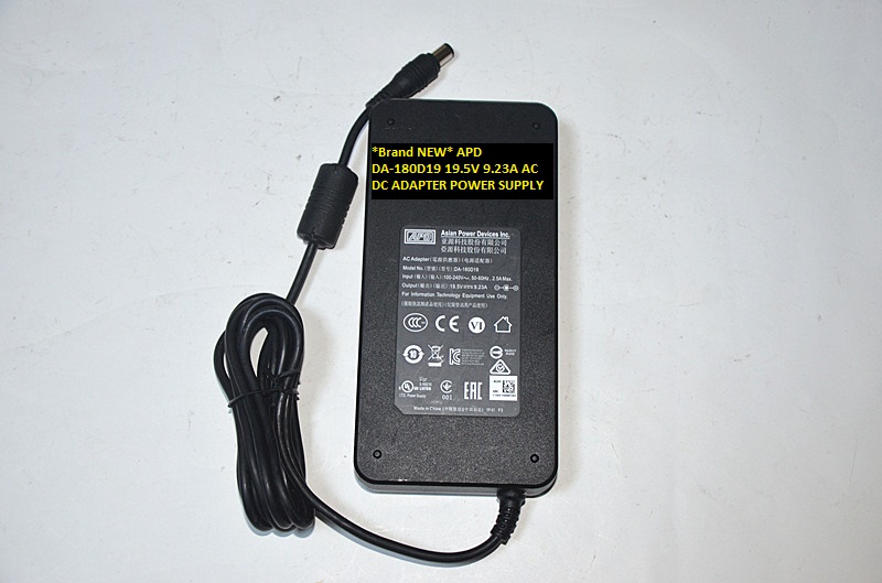 *Brand NEW* APD DA-180D19 19.5V 9.23A AC DC ADAPTER POWER SUPPLY