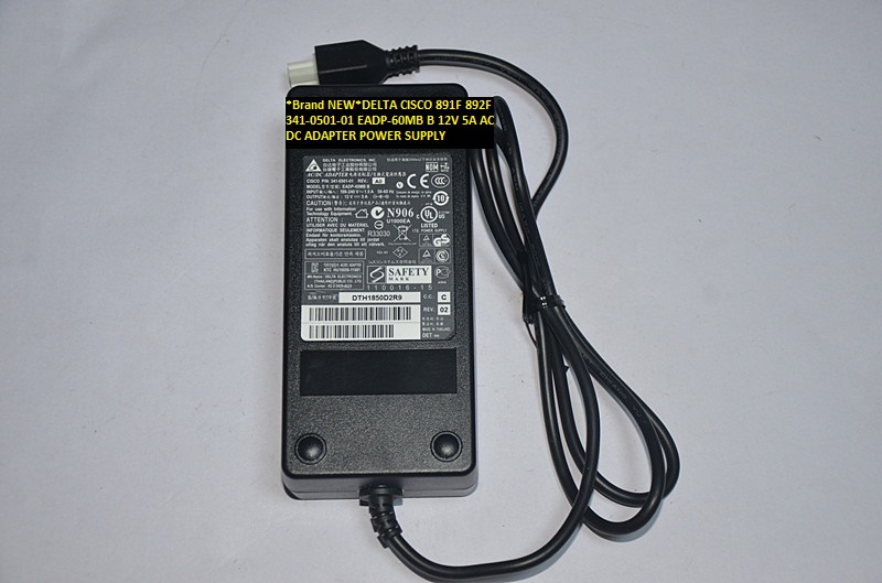 *Brand NEW*DELTA CISCO 891F 892F 341-0501-01 EADP-60MB B 12V 5A AC DC ADAPTER POWER SUPPLY