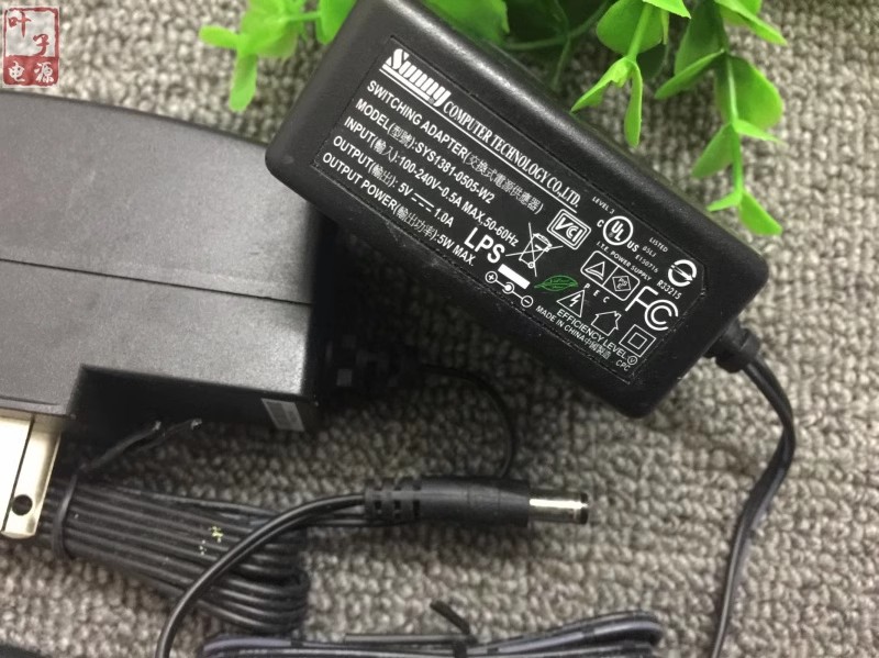 *Brand NEW*SUNNY 5V 1.0A AC ADAPTER SYS1381-0505-W2 Power Supply - Click Image to Close