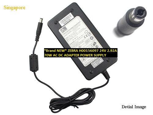 *Brand NEW* H00156097 ZEBRA 24V 2.92A 70W AC DC ADAPTER POWER SUPPLY