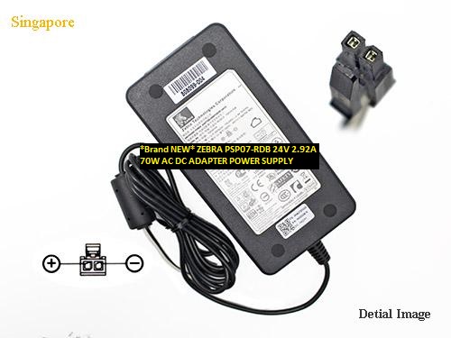 *Brand NEW* PSP07-RDB ZEBRA 24V 2.92A 70W AC DC ADAPTER POWER SUPPLY