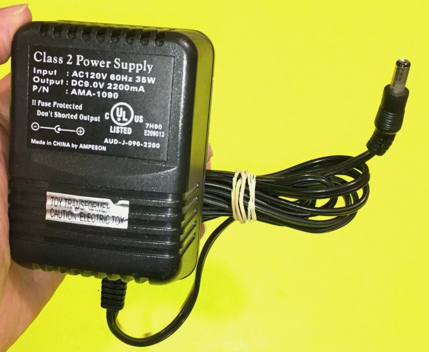 *Brand NEW*VINTAGE ORIGINAL AMPERSON AMA-1090 CLASS 2 DC9.0V 2200mA AC ADAPTER POWER SUPPLY