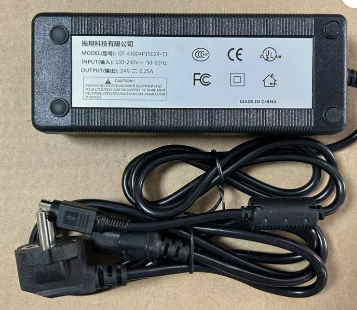 *Brand NEW* GlobTek GT-43004P15024-T3 24V 6.25A AC Adapter Universal Cord Charger 4-Pin Power Supply