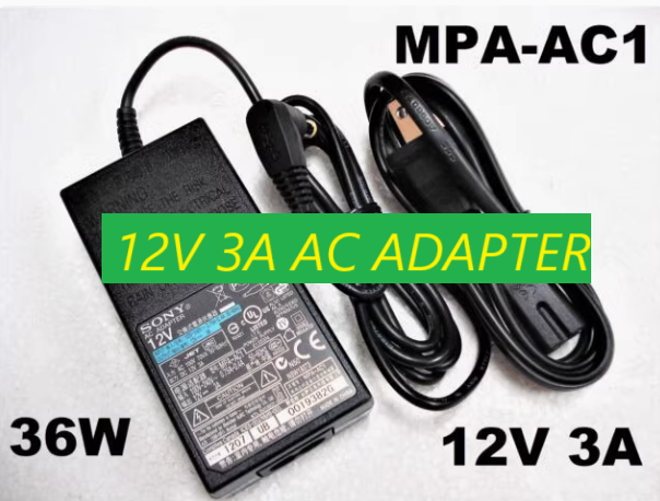 *Brand NEW* Sony PMW-300K2 PMW-300K1 PXW-X200 MPA-AC1 12V 3A AC ADAPTER Power Supply