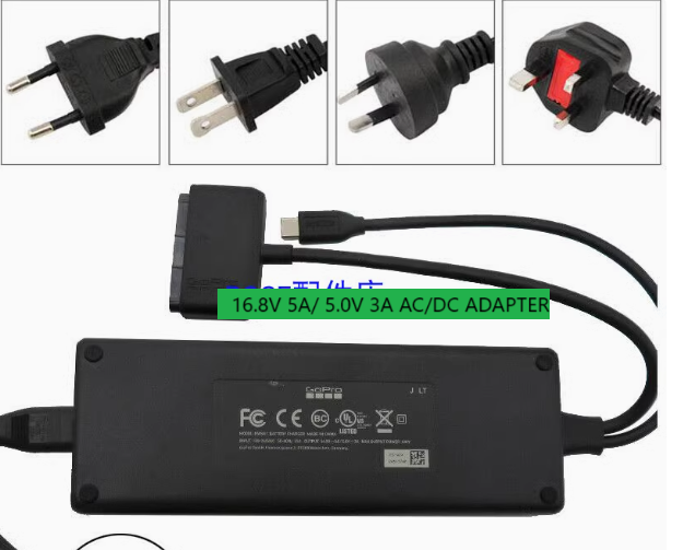 *Brand NEW* Gopro kwsk1 Hero5 Hero6 go pro5/6 16.8V 5A/ 5.0V 3A AC/DC ADAPTER Power Supply - Click Image to Close