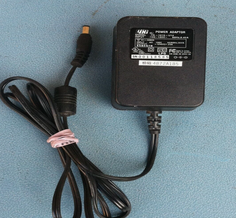 *Brand NEW* Genuine YHI YS-1015-U12 Plug in Wall 12v 1.25A AC Power Adapter Transformer Power Supply