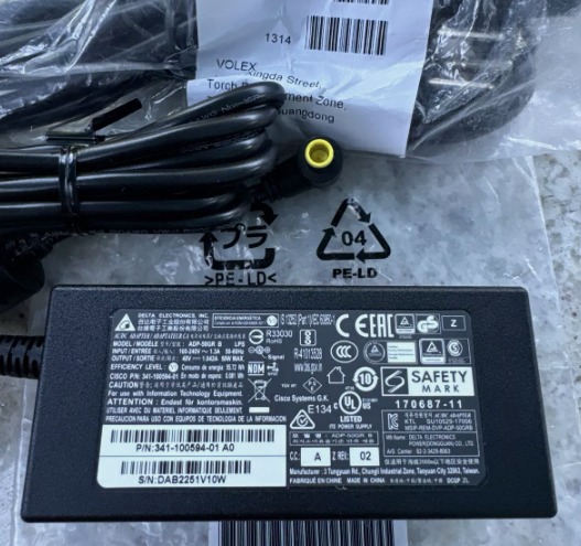 *Brand NEW* 48V 1.042 A AC/DC ADAPTER Genuine Delta P/N 341-100594-01 A0 ADP-50GR B Power Supply