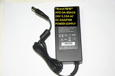 *Brand NEW* APD DA-80A24 24V 3.33A AC DC ADAPTER POWER SUPPLY