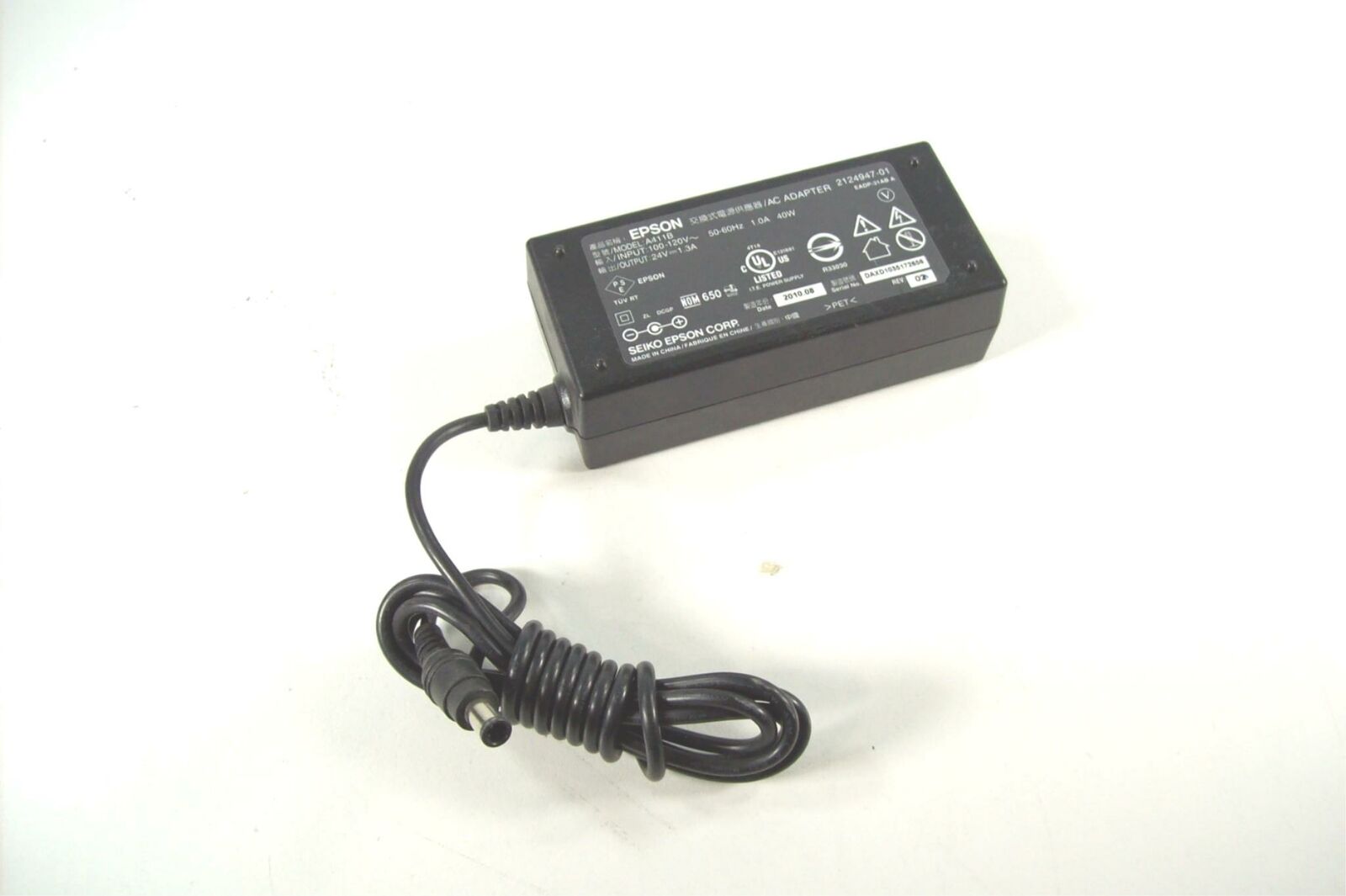 *Brand NEW*EPSON A411B 24V 1.3A 40W 2124947-01 AC ADAPTER Power Supply - Click Image to Close