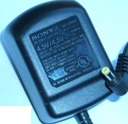 NEW 4.5V 500mA SONY AC-ES455 245-11 AC ADAPTER - Click Image to Close