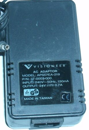 NEW 24V 0.7A VISIONEER APS57EA-219 37-0003-000 AC ADAPTER