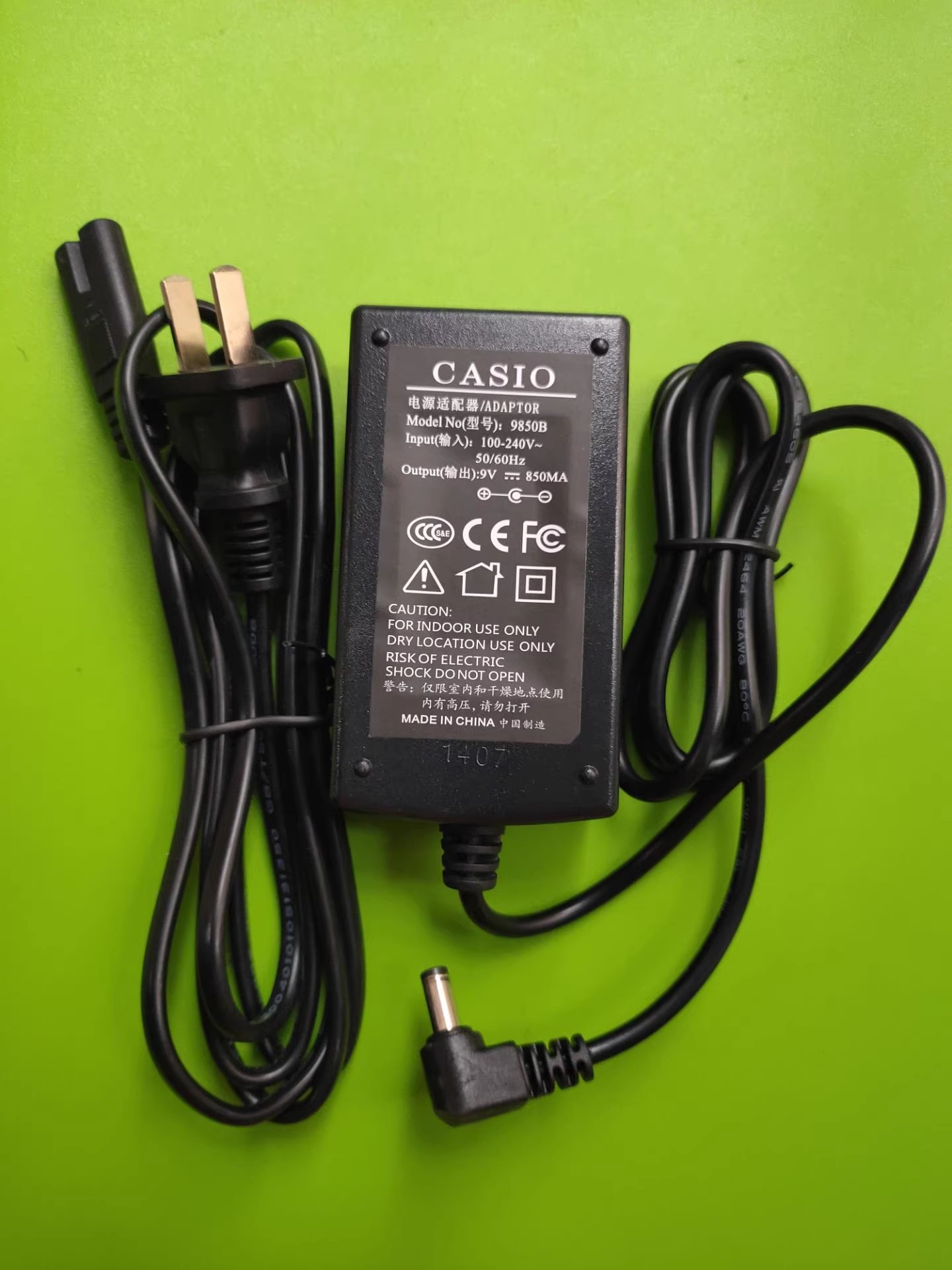 *Brand NEW*9V 850MA AC DC ADAPTHE 9850B AD-5CL CASIO CT-360 588 670 POWER Supply