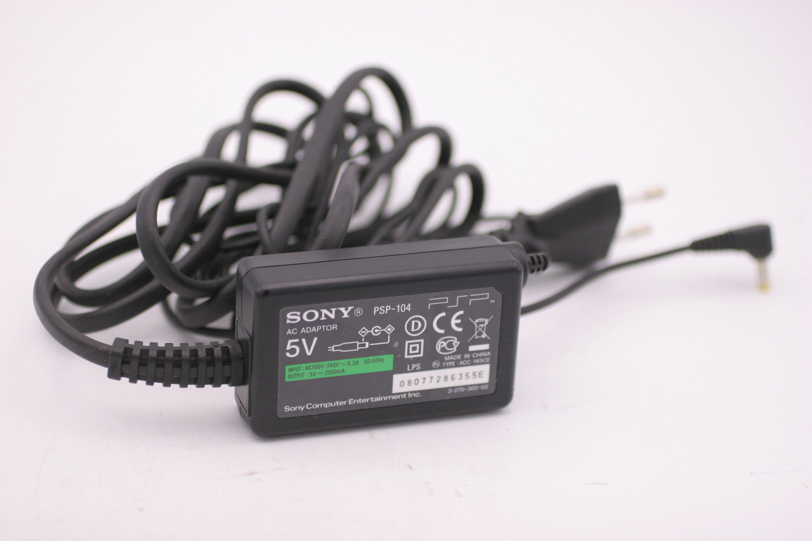 NEW 5V 2A SONY PSP official PSP-104 AC Adapter - Click Image to Close