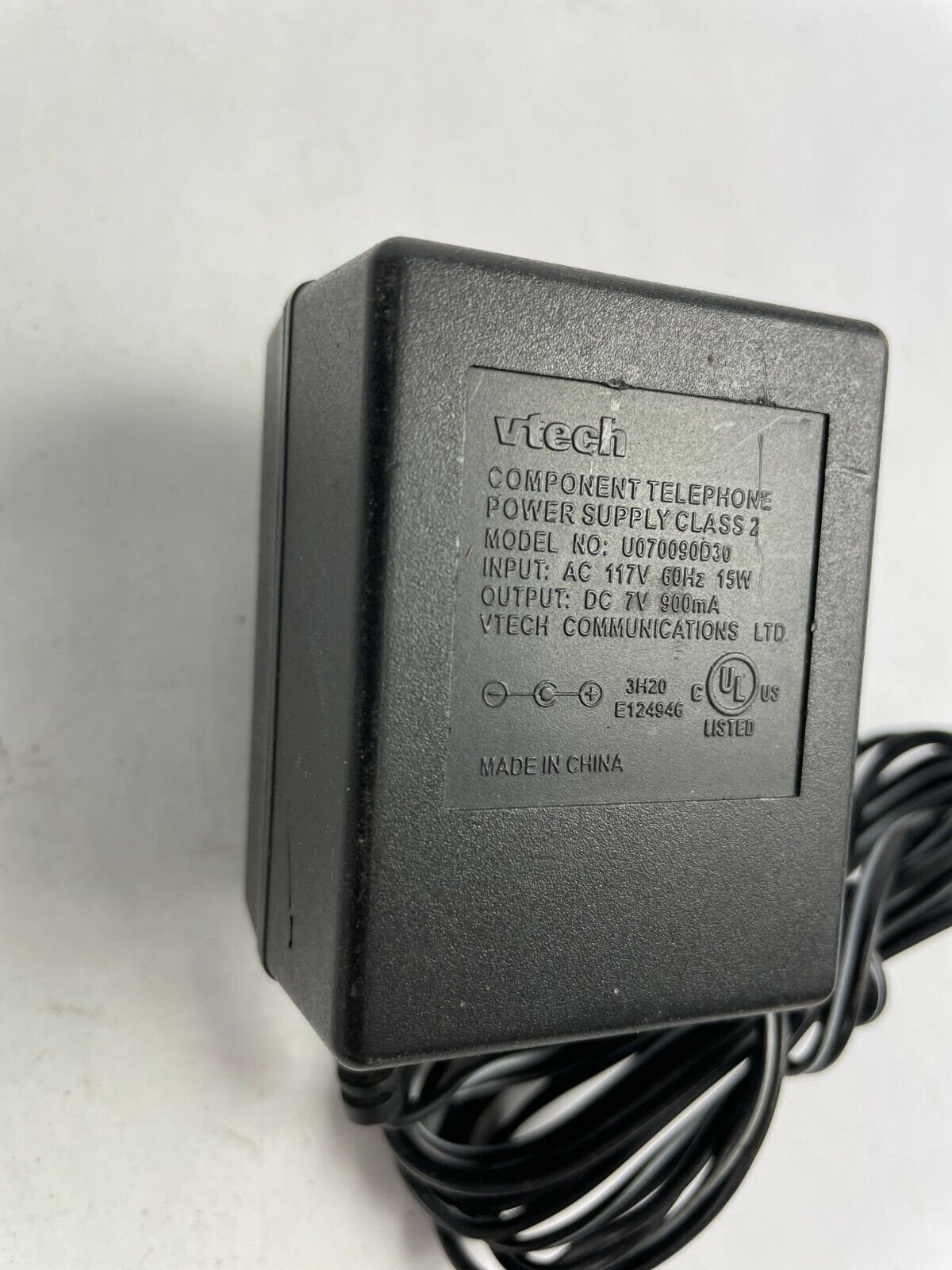 *Brand NEW*Vtech U070090D30 AC Adapter Output 7 V 900m A Power Supply Adapter