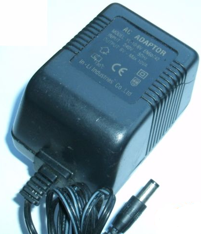 New 6V 10VA IN-LI YL-10-6V UK PLUG AC ADAPTER