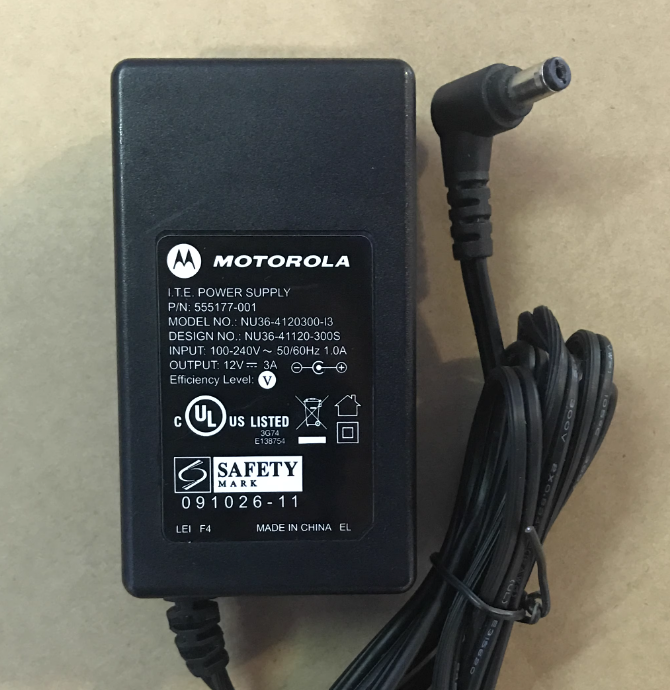 *Brand NEW*MOTOROLA 12V 3A LED 12V2A 2.5A AC Adapter NU36-4120300-I3 Power Supply