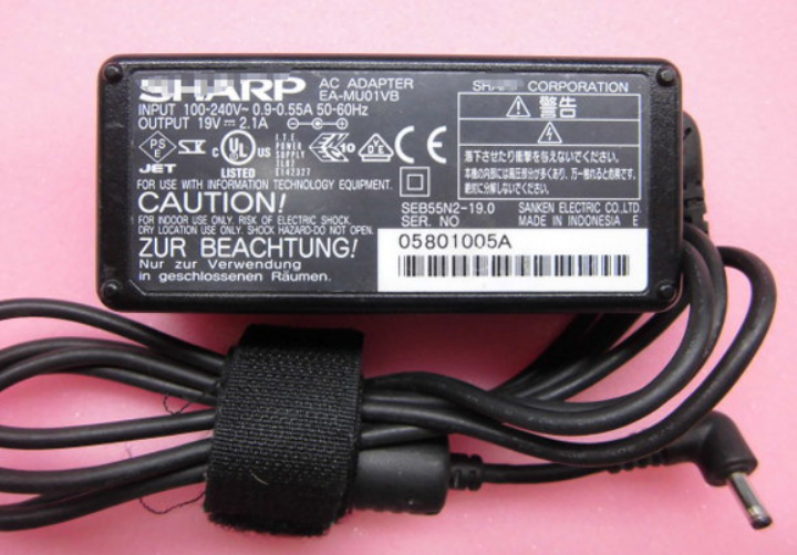 *Brand NEW*SHARP 19V 2.1A AC Power Adapter EA-MU01VB Power Supply - Click Image to Close