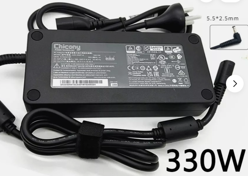 *Brand NEW*Chicony 19.5V 16.92A 330W Charger A20-330P1A 5.5*2.5mm Tip Power Adapter