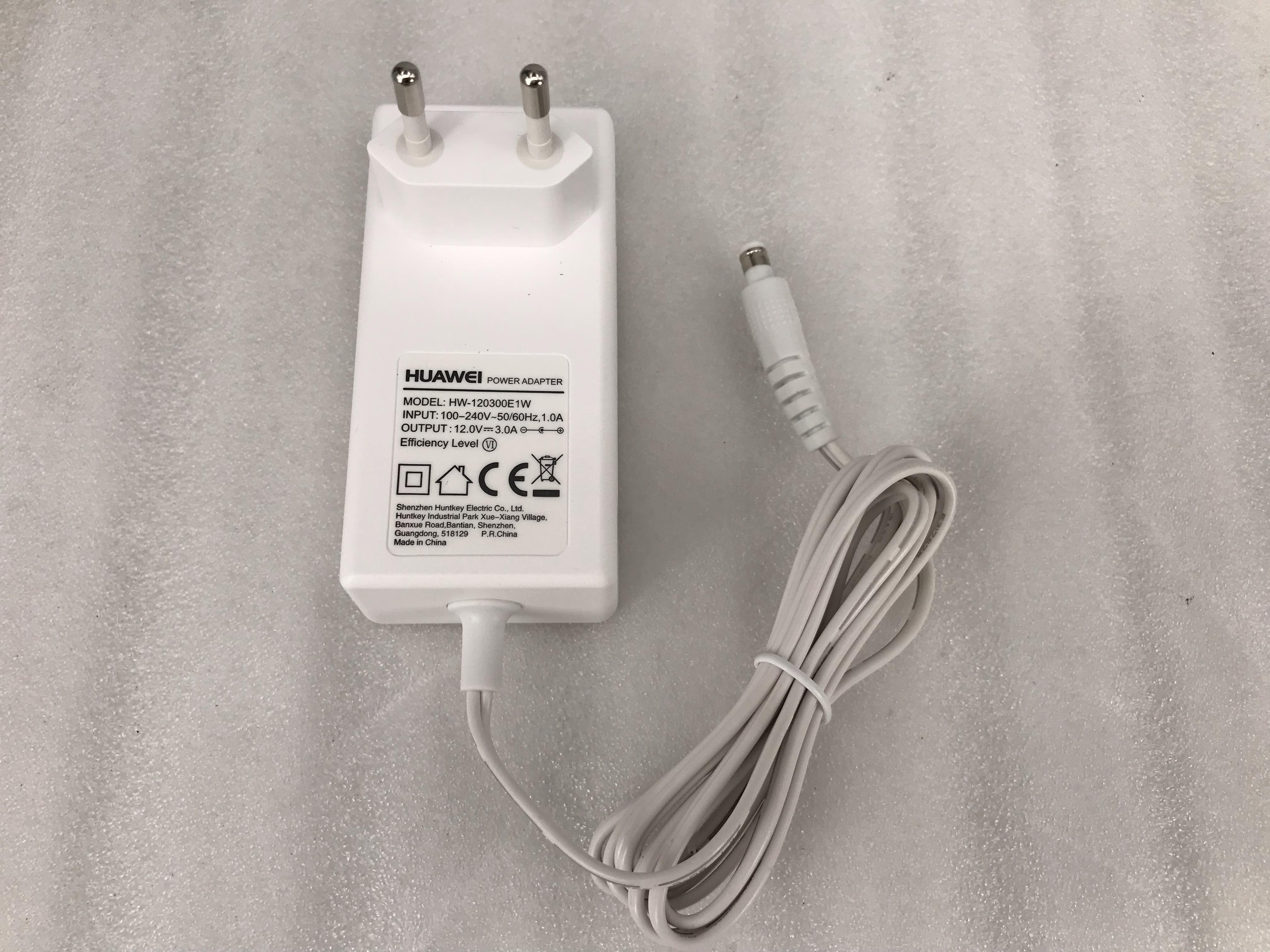 (image for) Huawei HW-120300E1W AC Adapter 5V-12V 12V 3.0A, Barrel 5.5/2.1mm, EU 2-Pin Plug