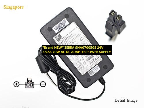 *Brand NEW* 9NA0700503 ZEBRA 24V 2.92A 70W AC DC ADAPTER POWER SUPPLY